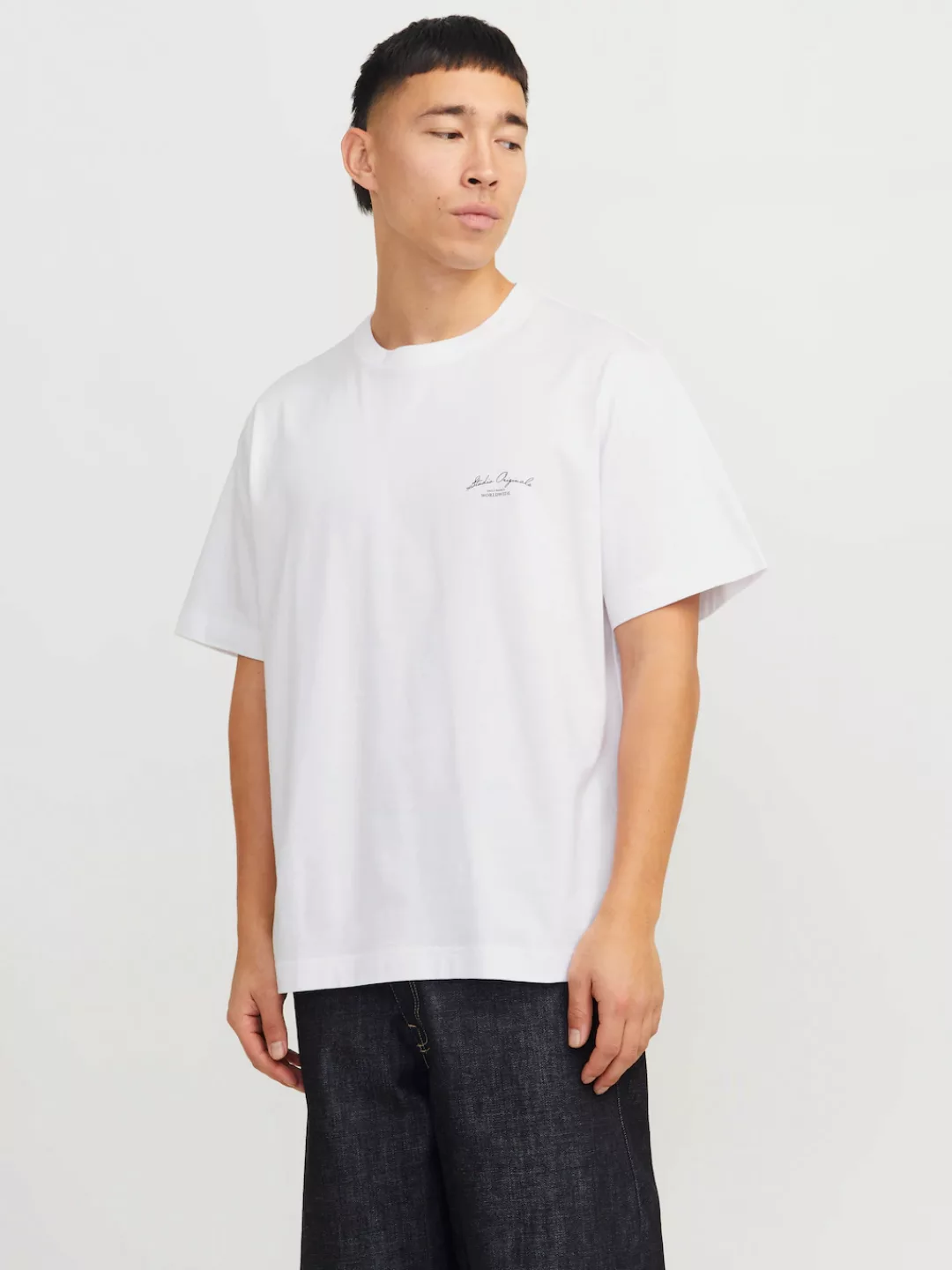 Jack & Jones T-Shirt "JORISLINGTON BACK TEE SS CREW NECK SN" günstig online kaufen