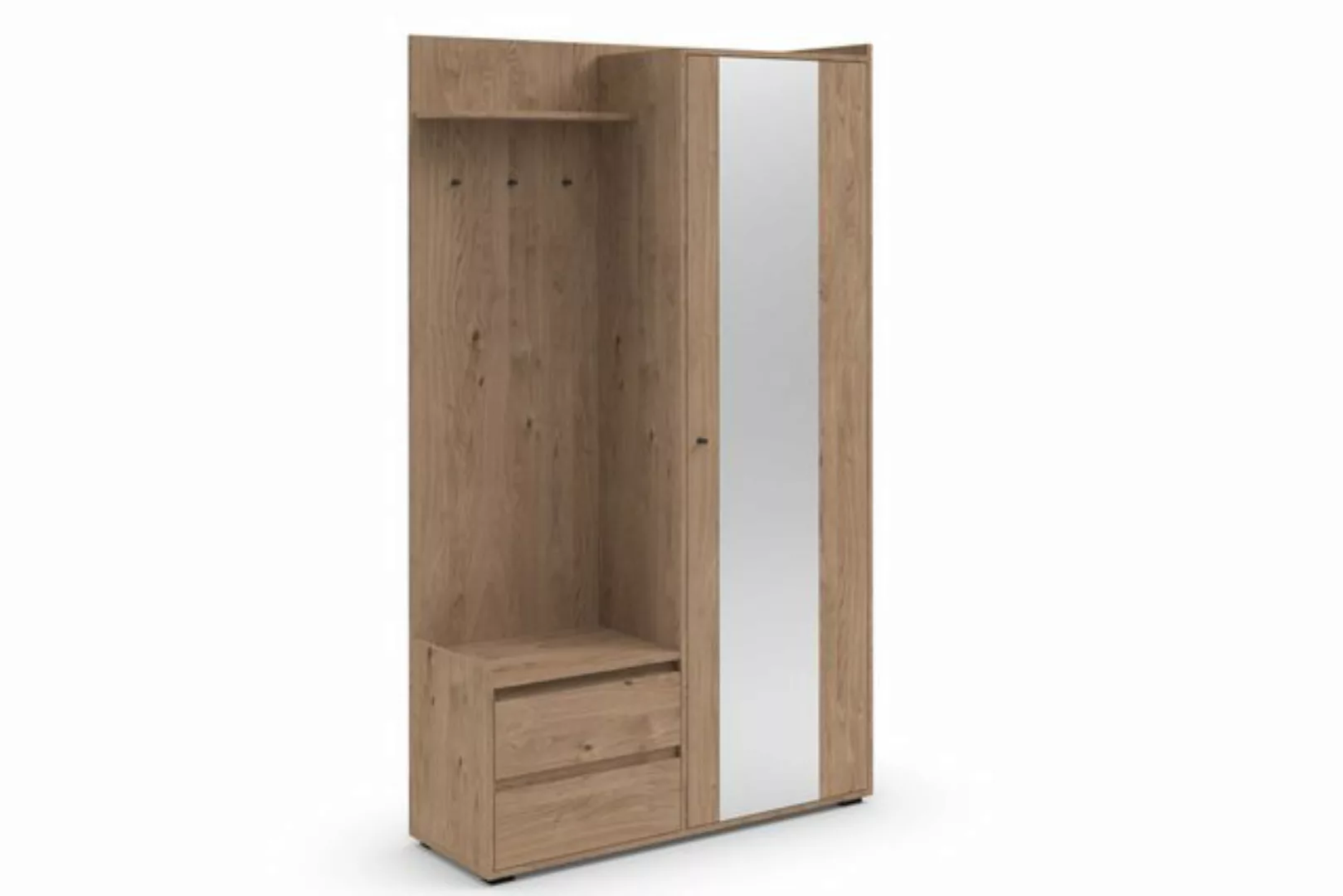 INOSIGN Garderobenschrank Kosmo mit Spiegel Maße 118 x 30 cm, Höhe 190 cm, günstig online kaufen