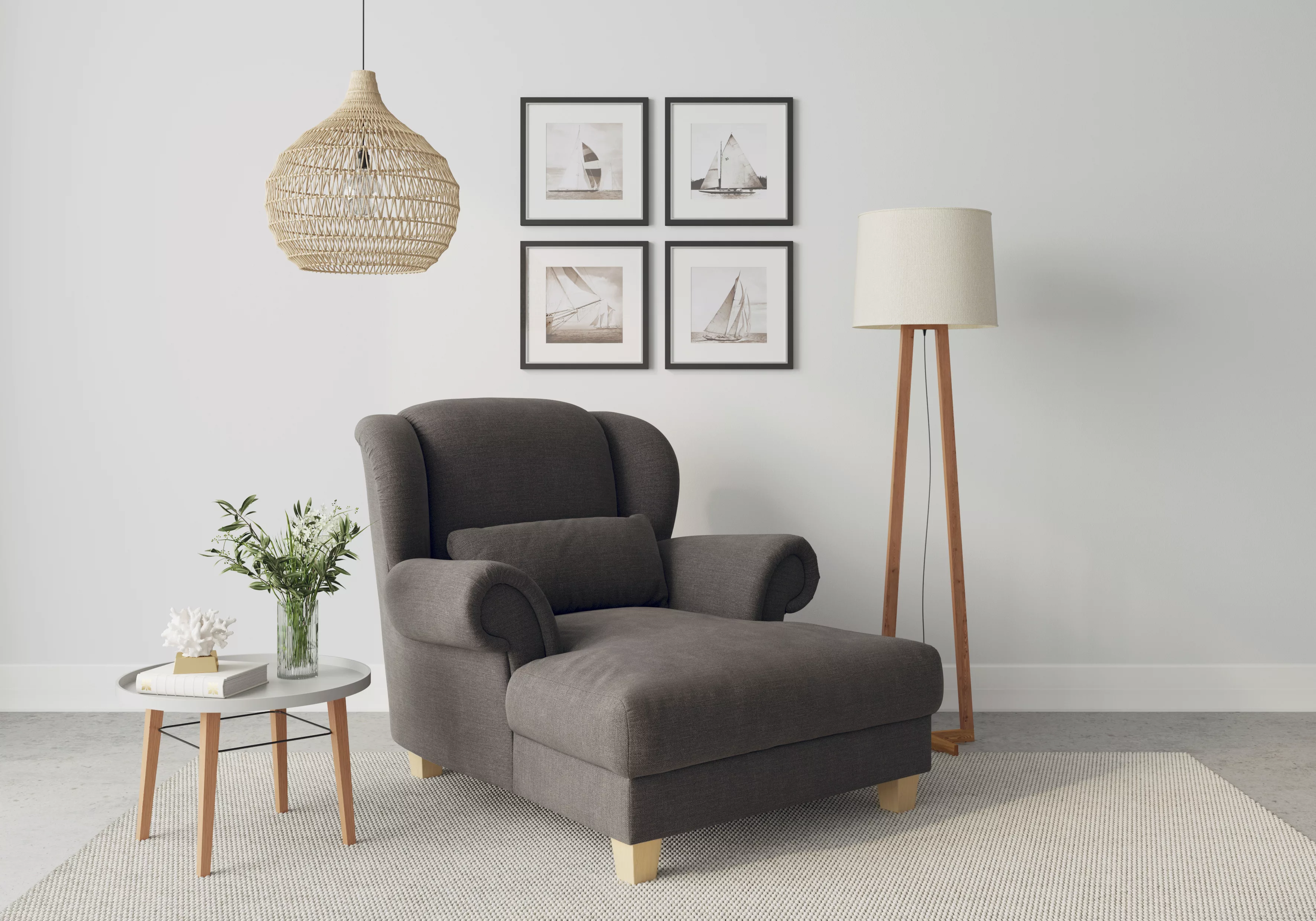 Home affaire Loveseat »Loveseat Queenie«, (1 St.), mit softem, weichem Sitz günstig online kaufen