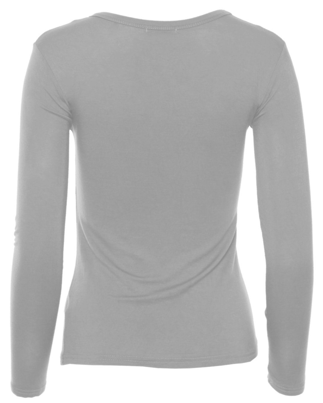 Muse Rundhalsshirt Basic Rundhals Langarmshirt Skinny günstig online kaufen