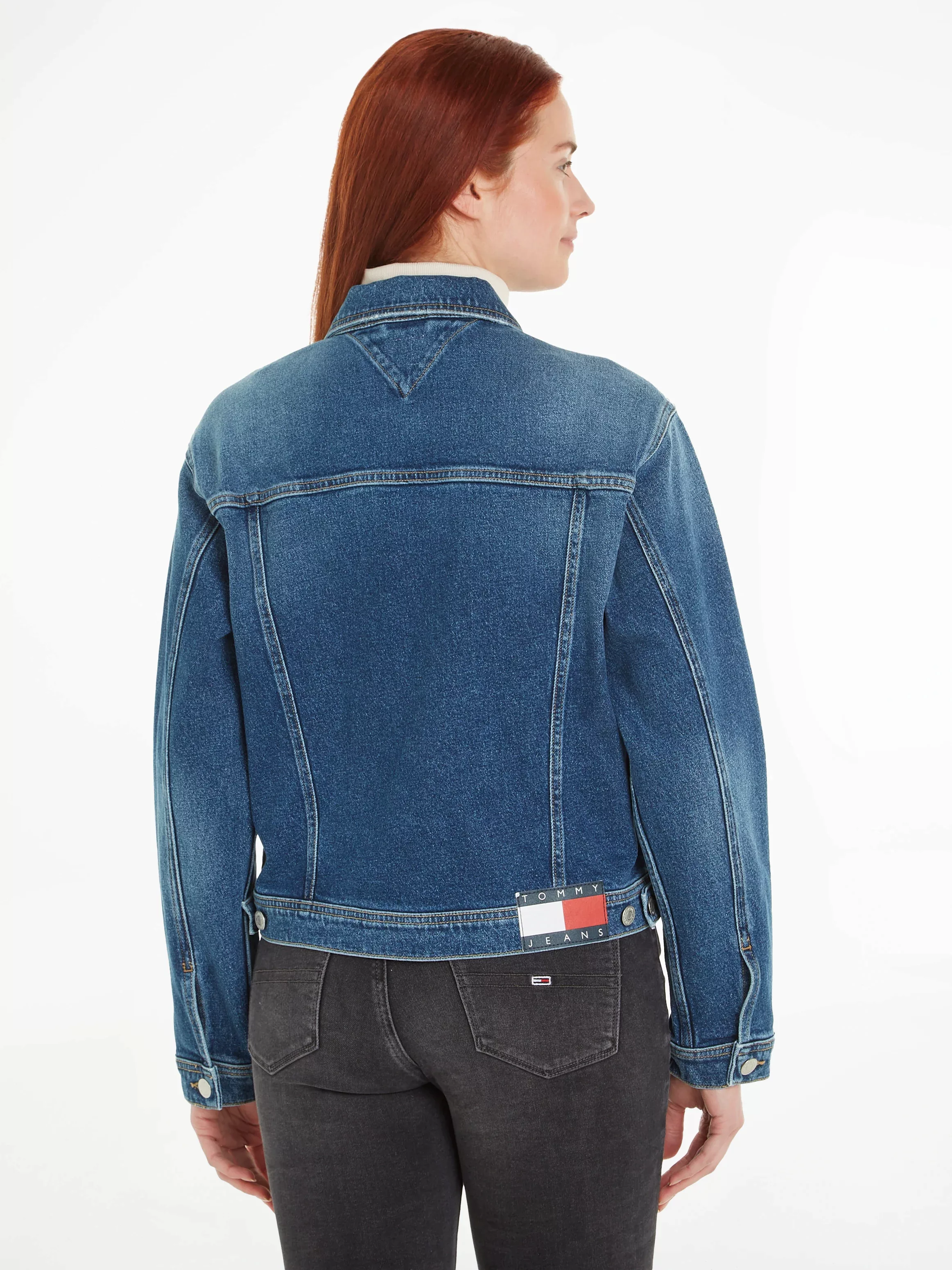 Tommy Jeans Jeansjacke MOM CLS JACKET AH6158 mit Logopatch günstig online kaufen