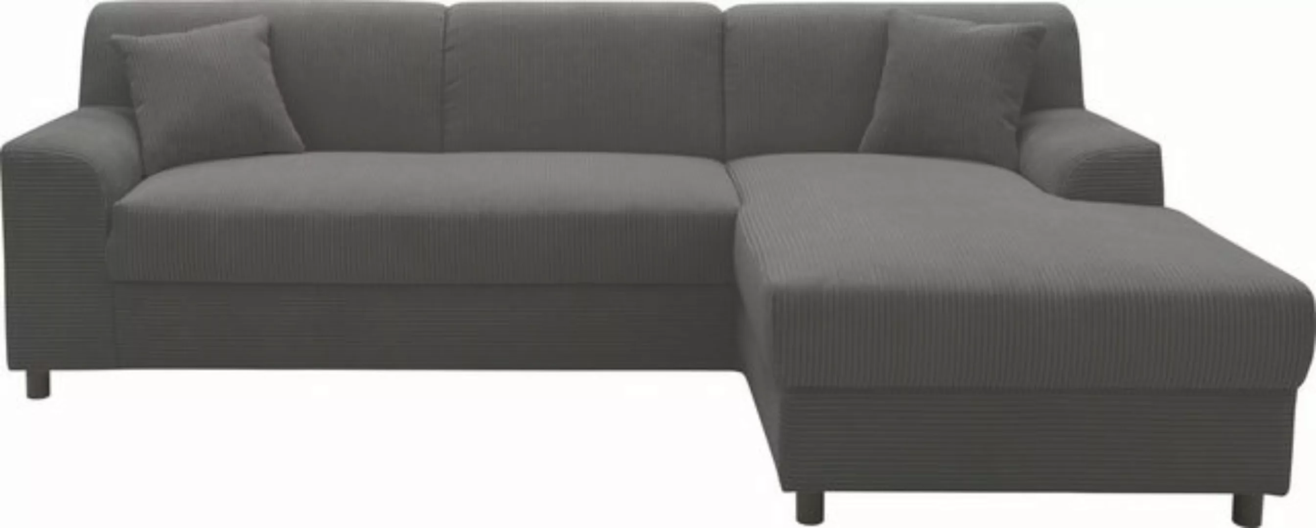 INOSIGN Ecksofa Turah 2, L-Form, auch in Cord, Federkern, B/T/H: 241/146/79 günstig online kaufen