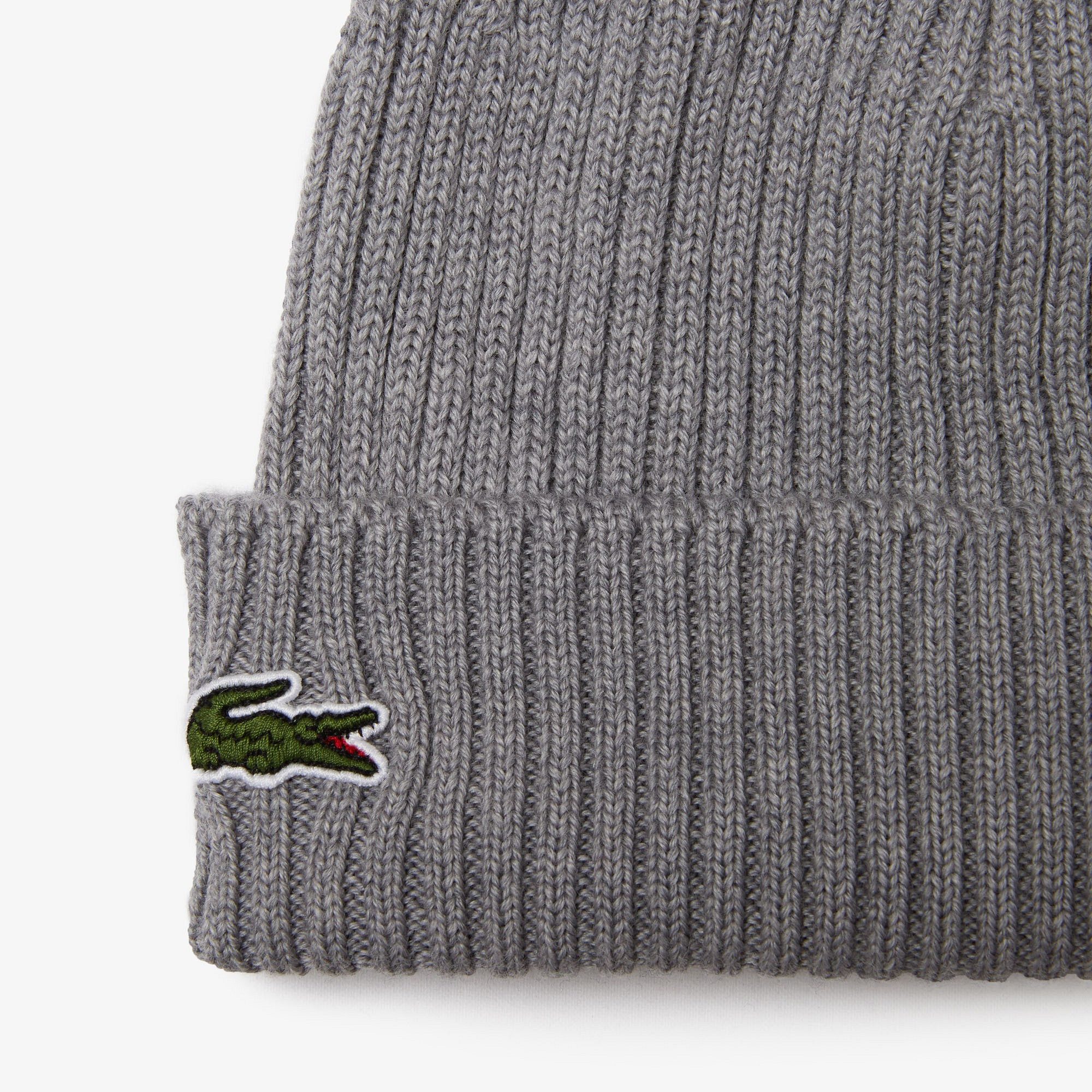 LACOSTE Strickmütze aus reiner Wolle günstig online kaufen