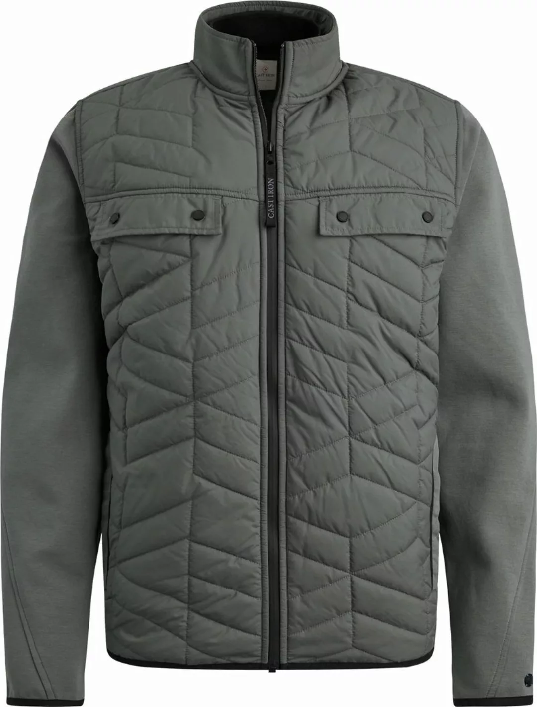 Cast Iron Jacke Interlock Grün - Größe L günstig online kaufen