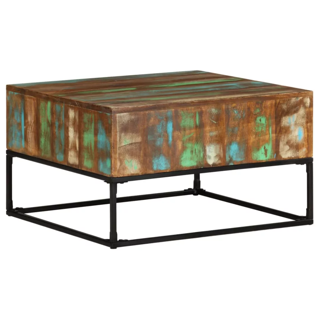 Couchtisch 68x68x41 Cm Massives Altholz günstig online kaufen