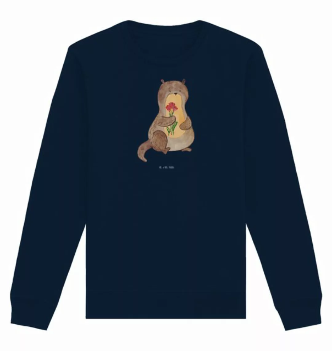 Mr. & Mrs. Panda Longpullover Größe S Otter Blumenstrauß - French Navy - Ge günstig online kaufen