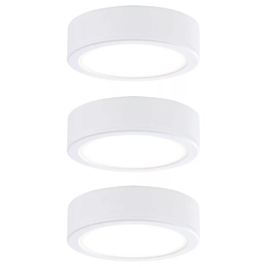 LED Aufbauleuchte Pukk in Weiß 3,5W 210lm 3er Set günstig online kaufen