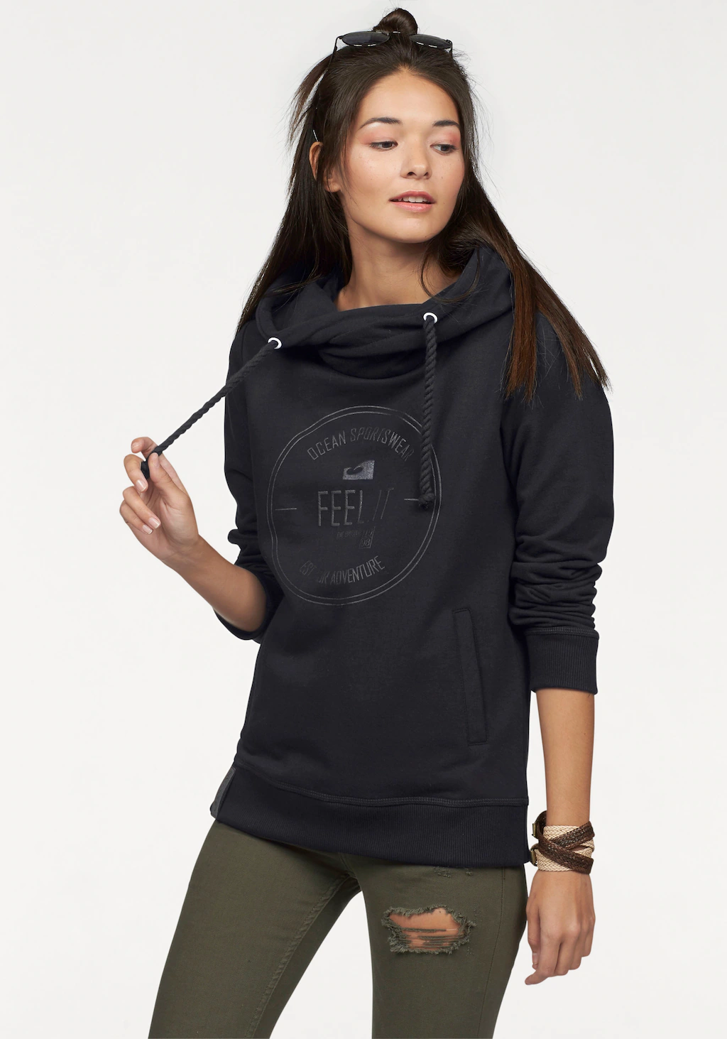 Ocean Sportswear Kapuzensweatshirt "Essentials Sweatshirt", Langarm, figurb günstig online kaufen