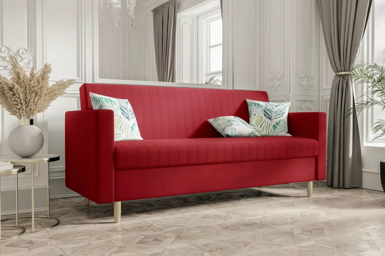 Stylefy 3-Sitzer Melisa, Sofa, Schlafsofa, Sitzkomfort, mit Bettfunktion, m günstig online kaufen