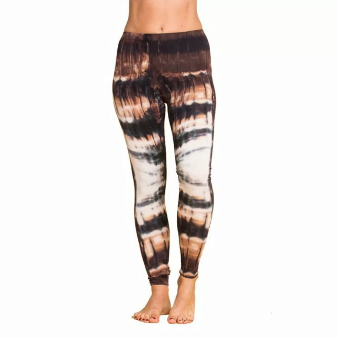 PANASIAM Leggings Unikat Batik Leggings 'Zebra' aus natürlicher Viskose Goa günstig online kaufen