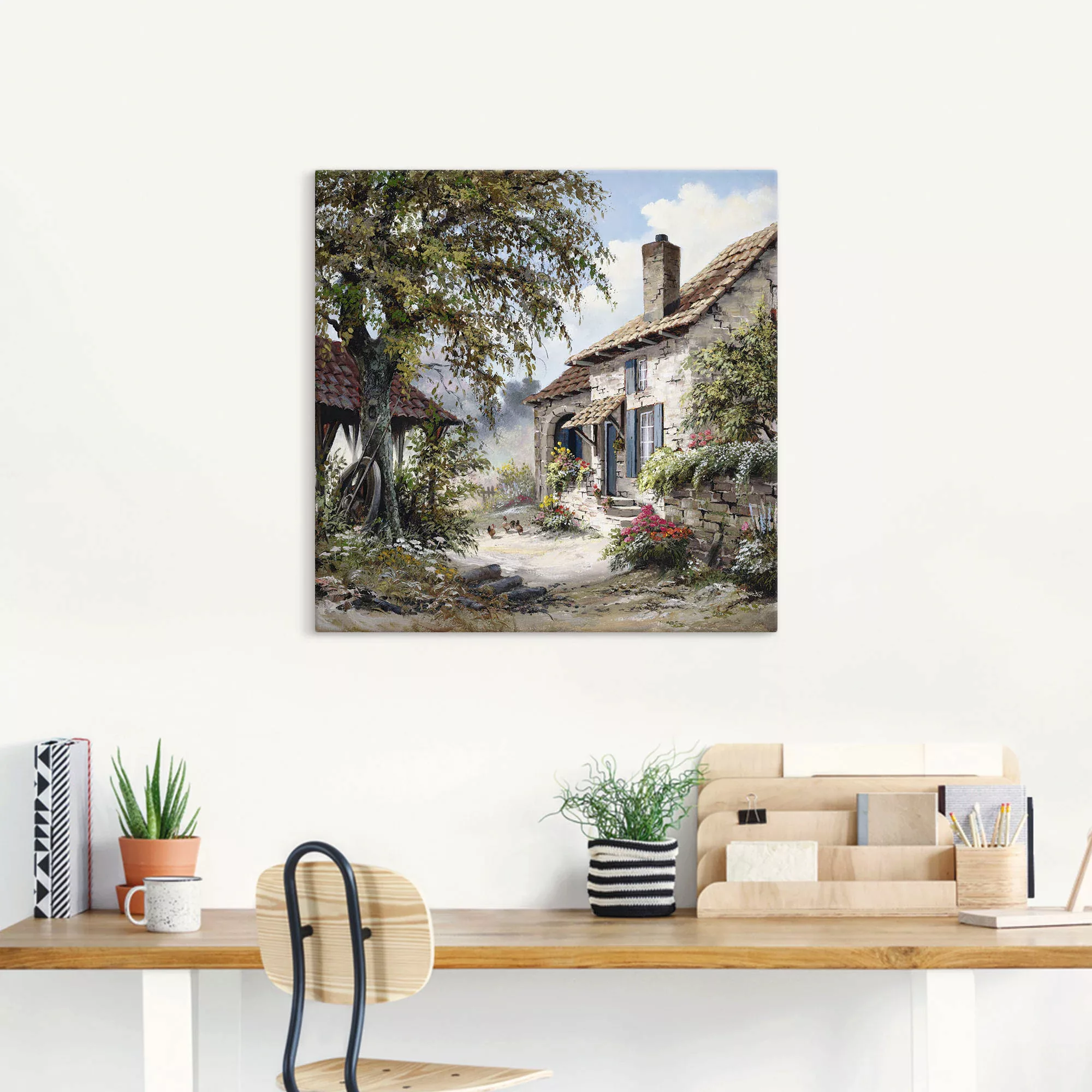 Artland Wandbild »Opa's Haus«, Garten, (1 St.) günstig online kaufen