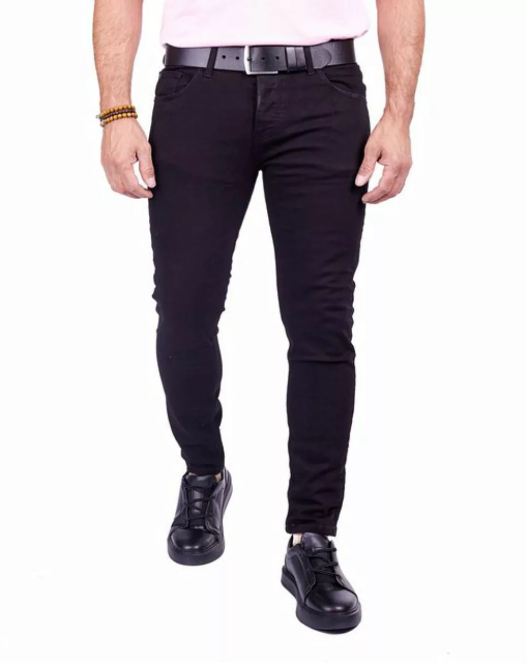 Denim Distriqt Skinny-fit-Jeans Herren Basic Slim Fit Jeans mit stretch Sch günstig online kaufen