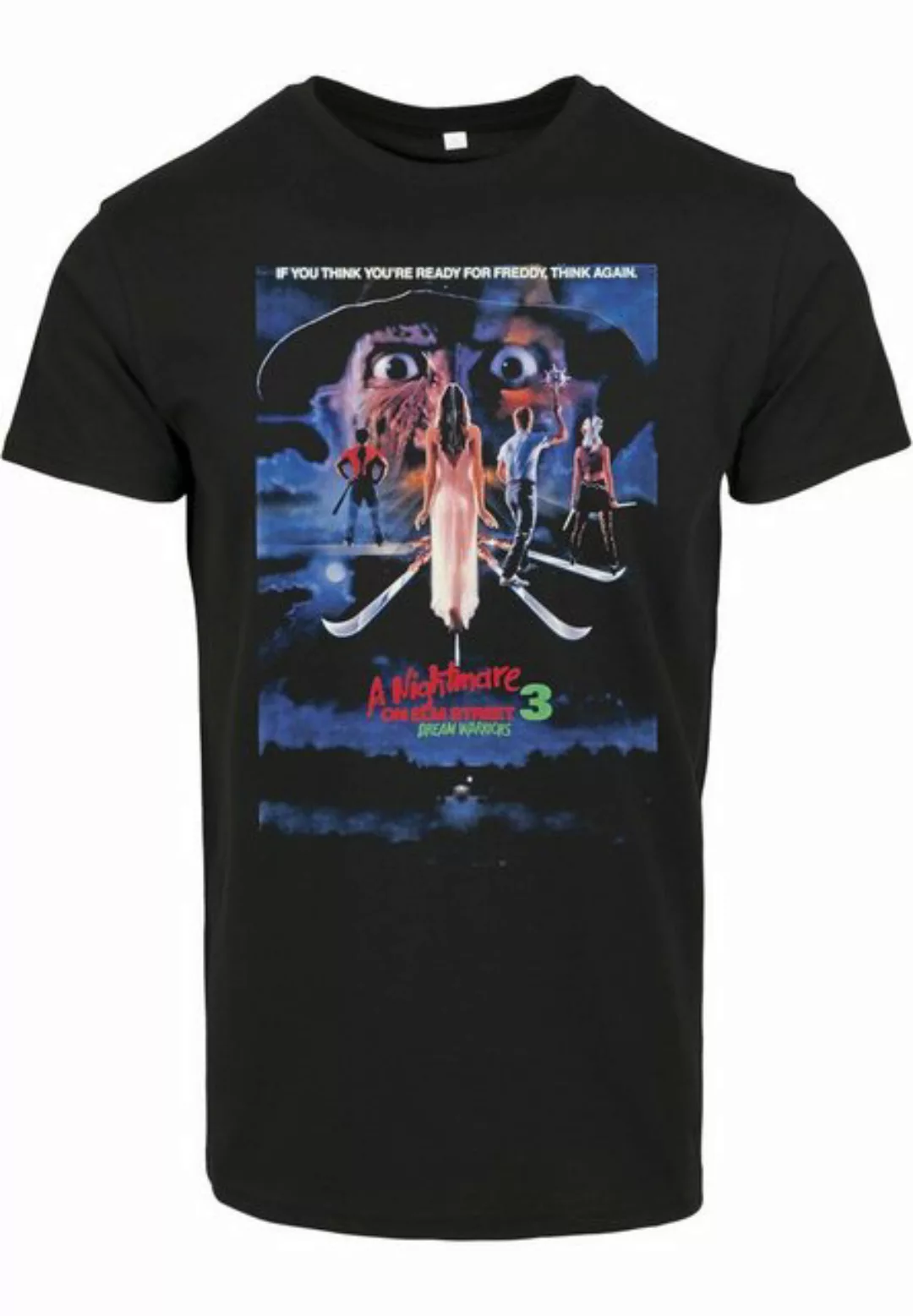 Merchcode Kurzarmshirt Merchcode Herren A Nightmare On Elmstreet Poster Tee günstig online kaufen