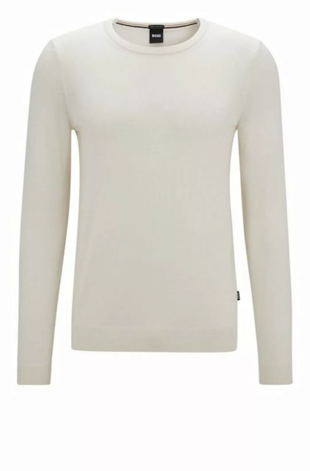 BOSS Strickpullover SLIM-FIT PULLOVER AUS SCHURWOLLE (1-tlg) günstig online kaufen