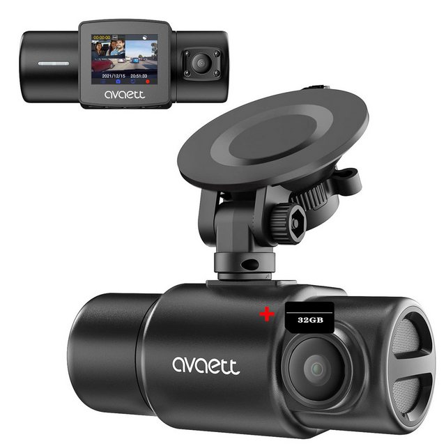 Avylet Dual Dashcam Auto Vorne innen 2.5K/1080P WiFi GPS DashCam mit TF Kar günstig online kaufen