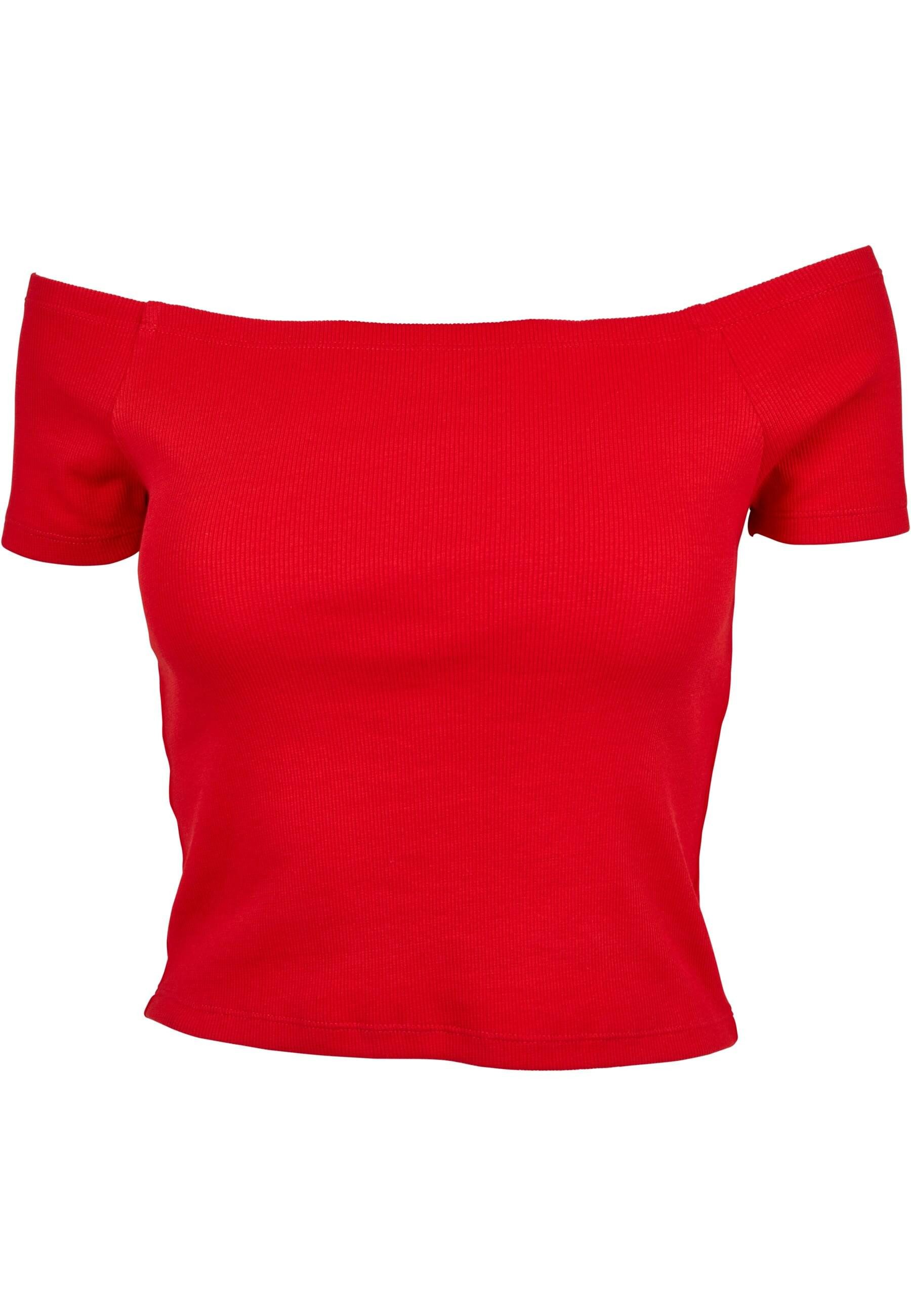 URBAN CLASSICS T-Shirt "Urban Classics Damen Ladies Off Shoulder Rib Tee", günstig online kaufen