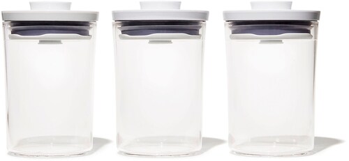 OXO Good Grips Vorratsdose »RUNDER MINI-POP-BEHÄLTER«, (Set, 3 tlg.), 0,6 L günstig online kaufen