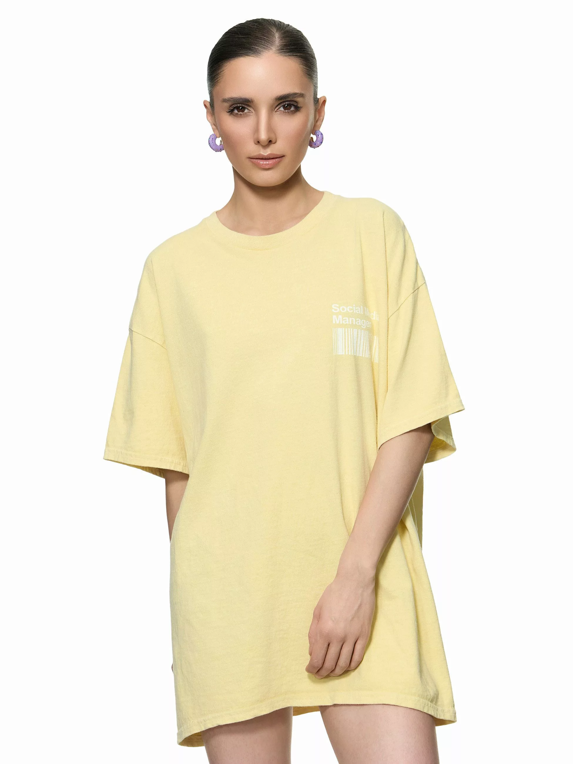 Worldclassca T-Shirt Worldclassca Oversized Print SOCIAL günstig online kaufen