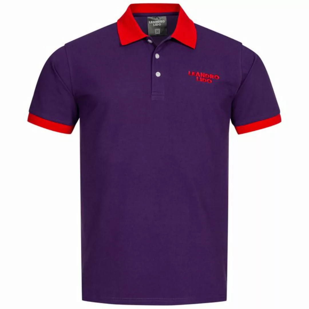 LEANDRO LIDO Poloshirt LEANDRO LIDO "Pallacanestro" Herren Polo-Shirt aus h günstig online kaufen