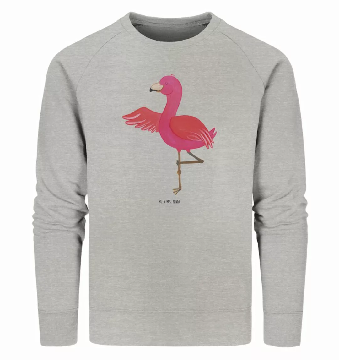 Mr. & Mrs. Panda Longpullover Flamingo Yoga Größe XL - Heather Grey - Gesch günstig online kaufen