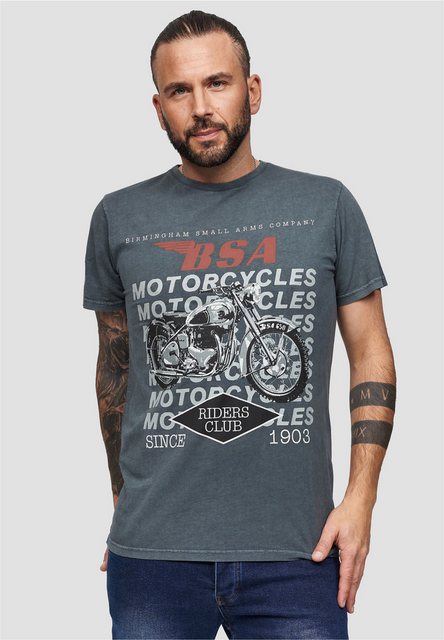 Recovered T-Shirt BSA Birmingham Motorcycles (1-tlg) mit coolem Print günstig online kaufen