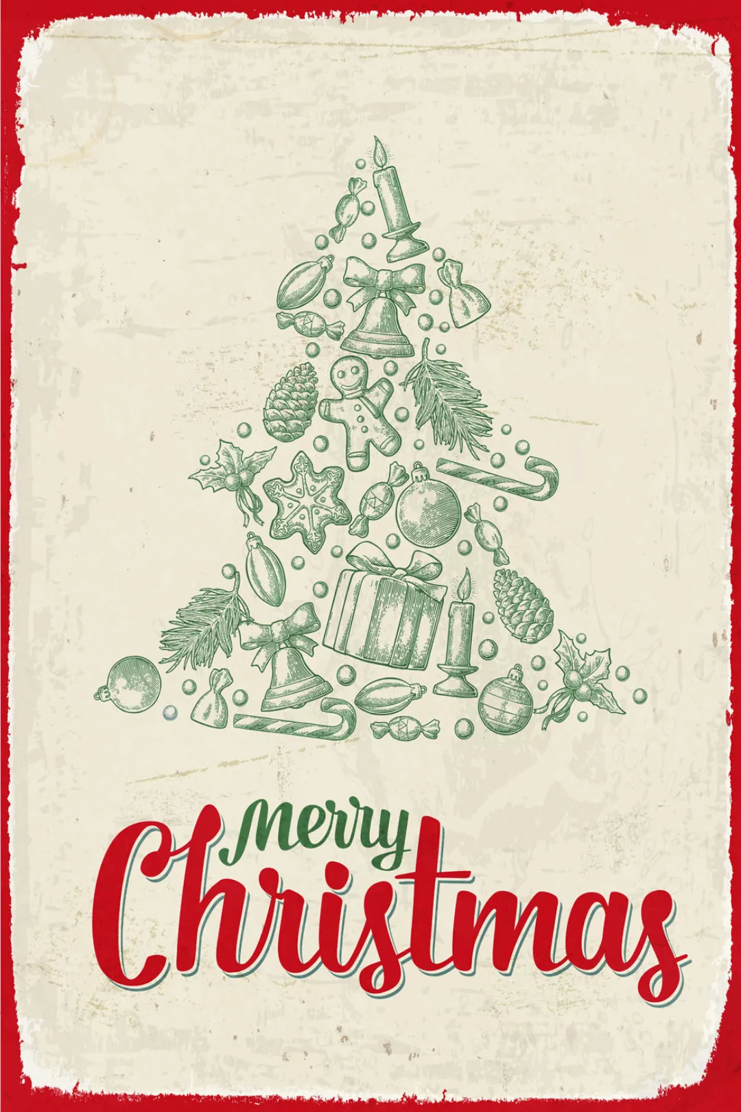 queence Metallbild »Christmas Tree«, (1 St.), Stahlschilder günstig online kaufen