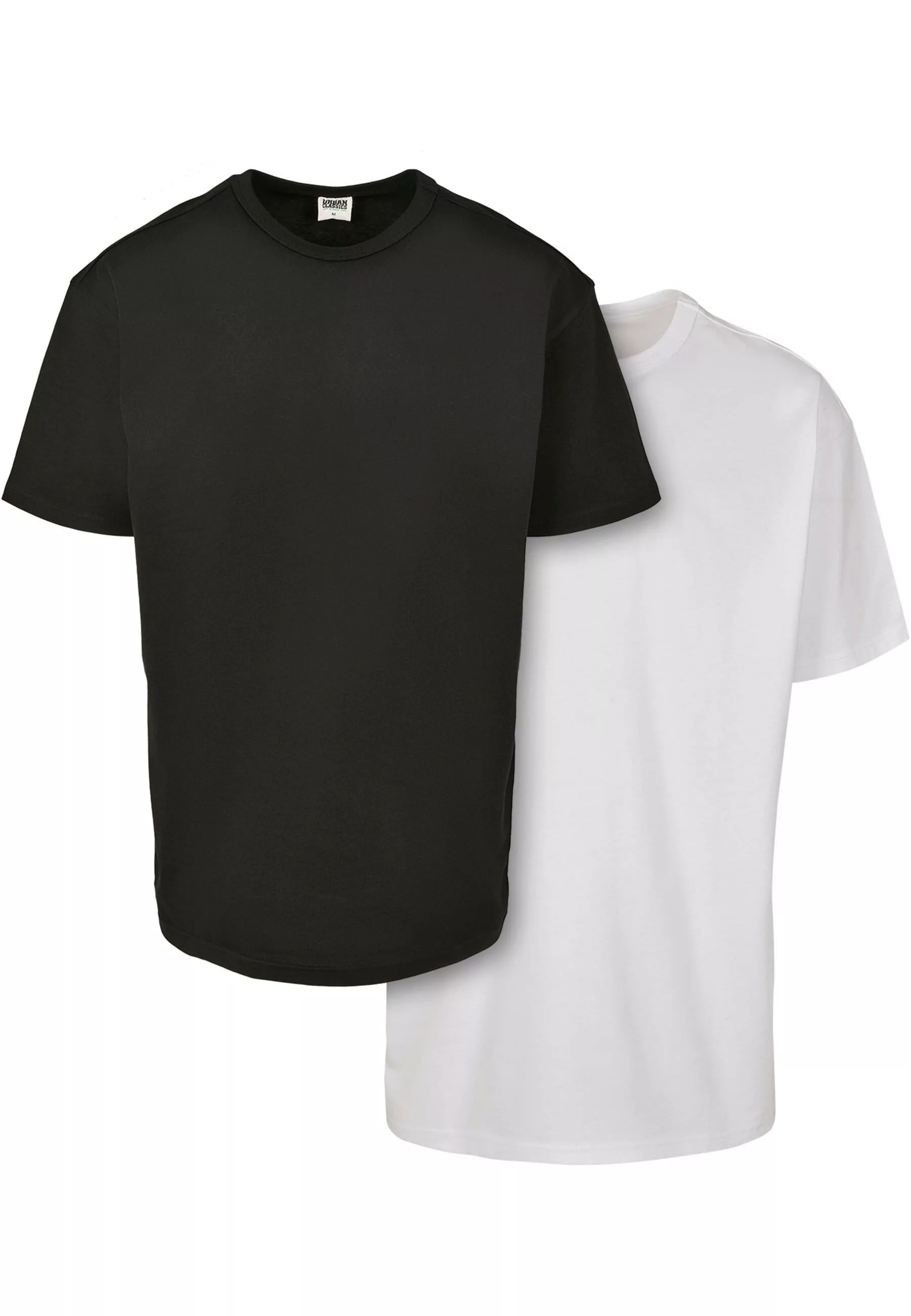 URBAN CLASSICS Kurzarmshirt "Urban Classics Herren Organic Basic Tee 2-Pack günstig online kaufen