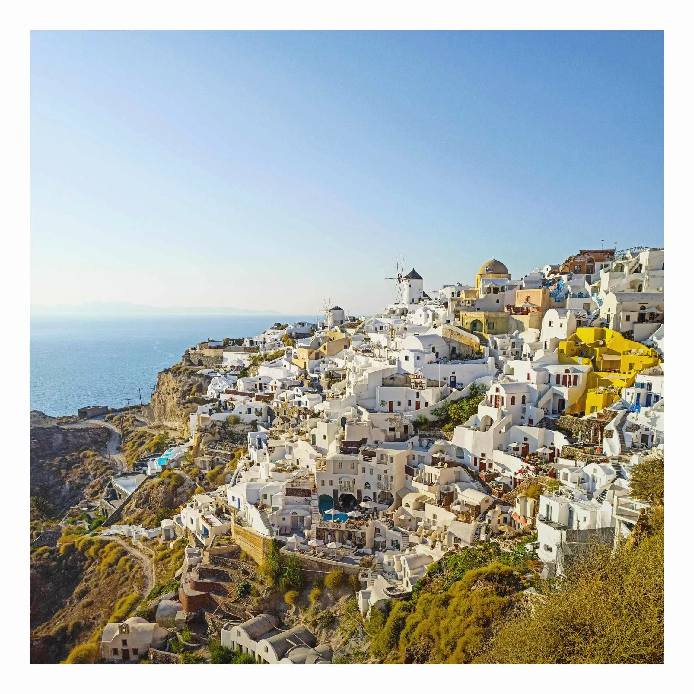 Alu-Dibond Bild Oia auf Santorini günstig online kaufen