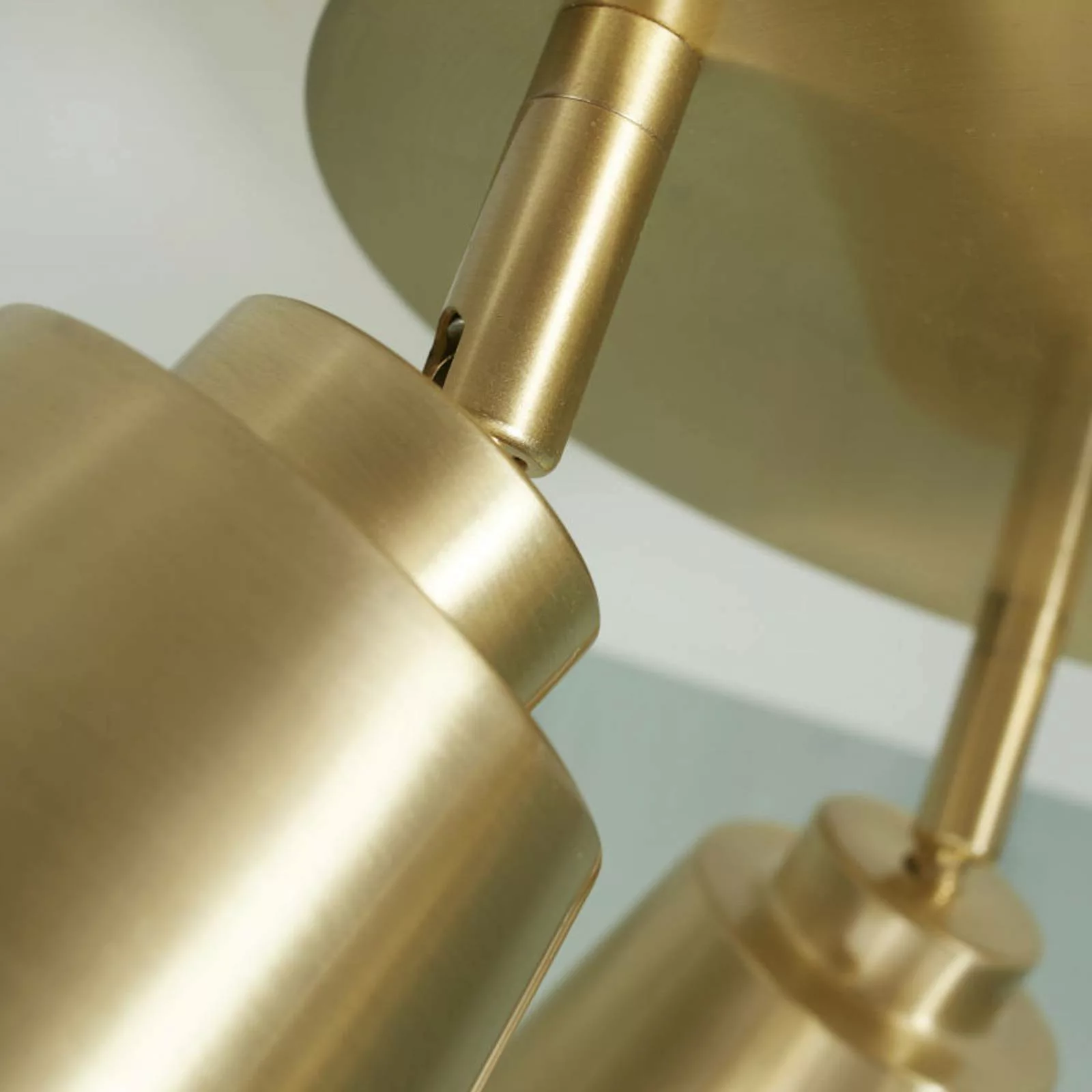 Deckenleuchte verstellbarer Spot Bremen metall gold / 3 drehbare Spots - Ru günstig online kaufen