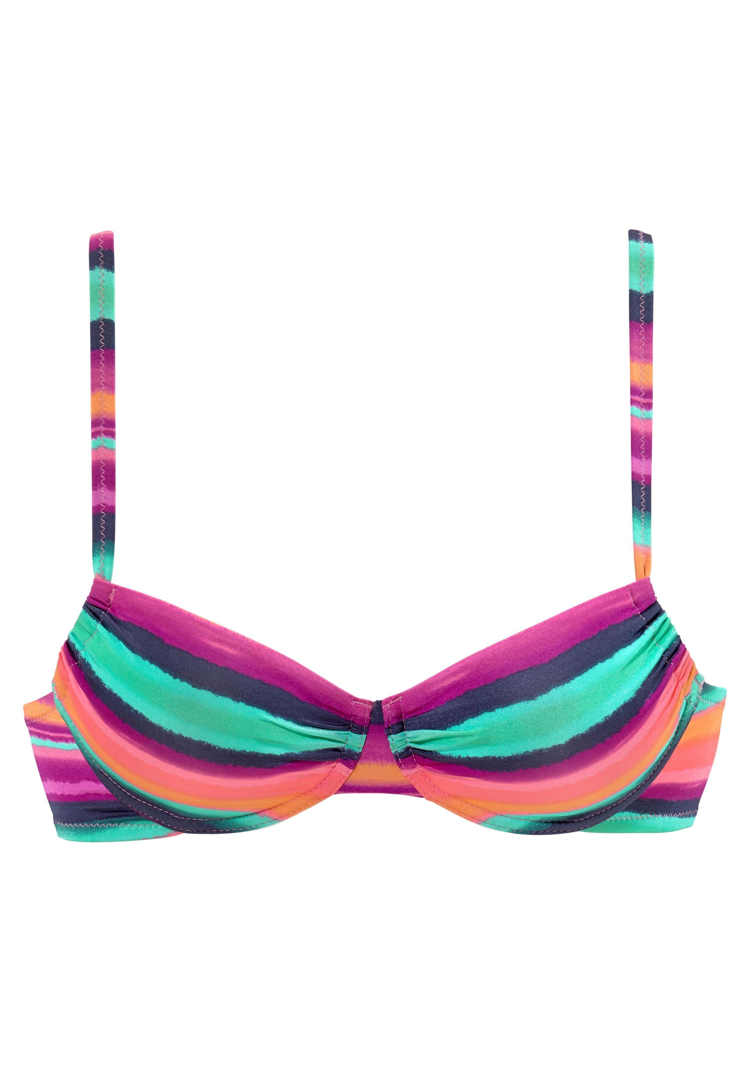 LASCANA Bügel-Bikini-Top Rainbow, mit seitlicher Regulierung günstig online kaufen