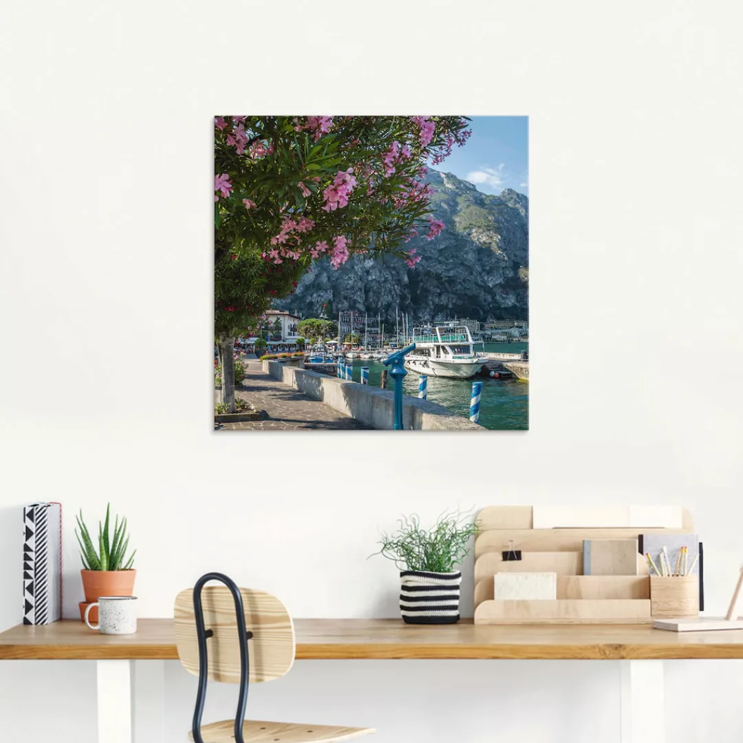 Artland Glasbild "Gardasee Hafen Limone sul Garda II", Europa, (1 St.), in günstig online kaufen