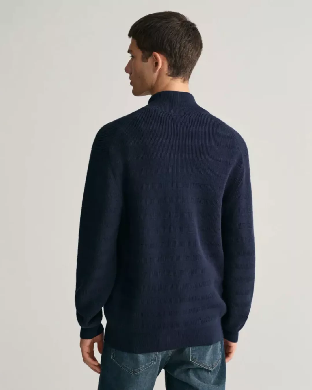 Gant Strickjacke Struktur Dunkelblau - Größe 3XL günstig online kaufen