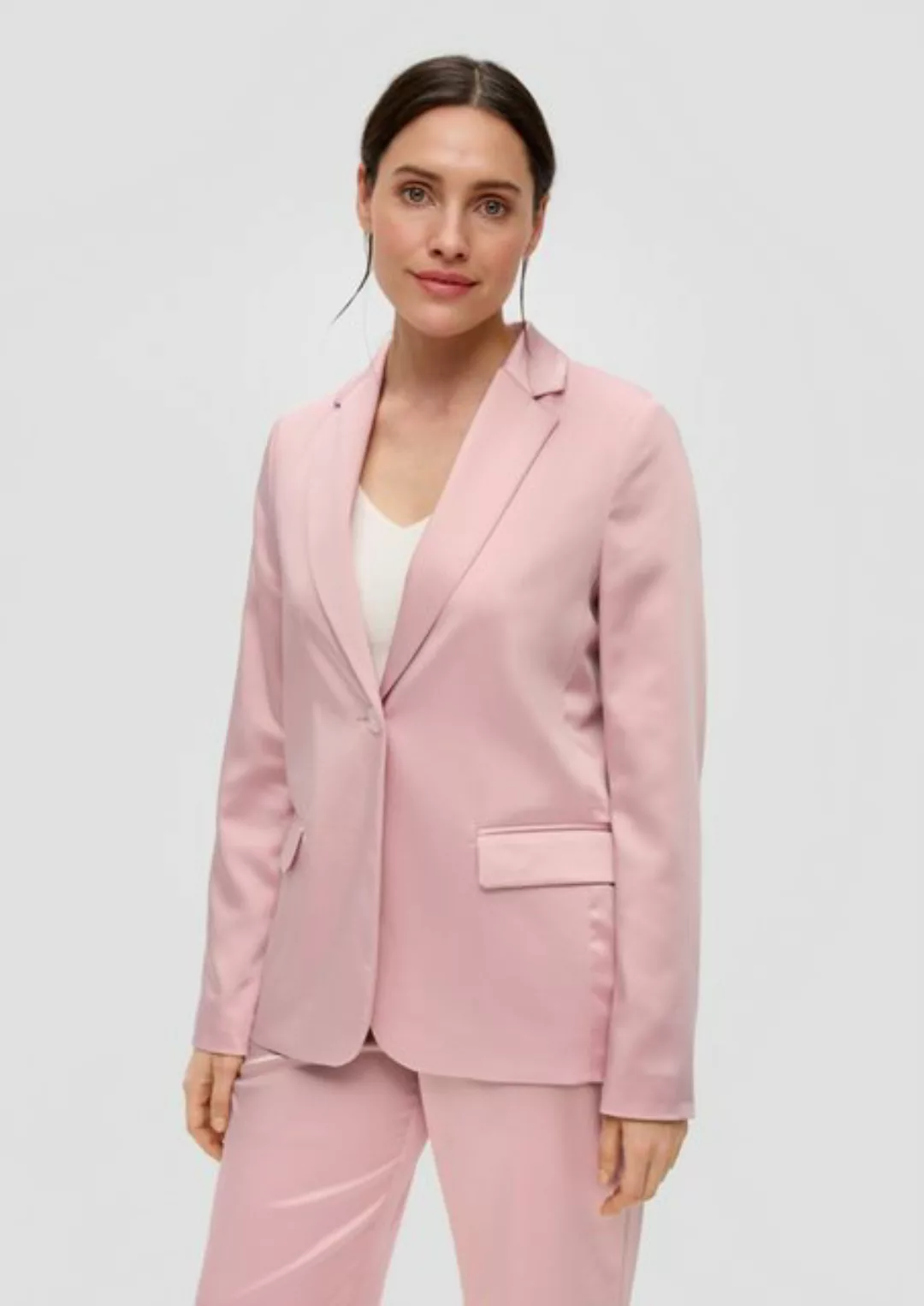 s.Oliver BLACK LABEL Jackenblazer Blazer mit glatter Struktur günstig online kaufen