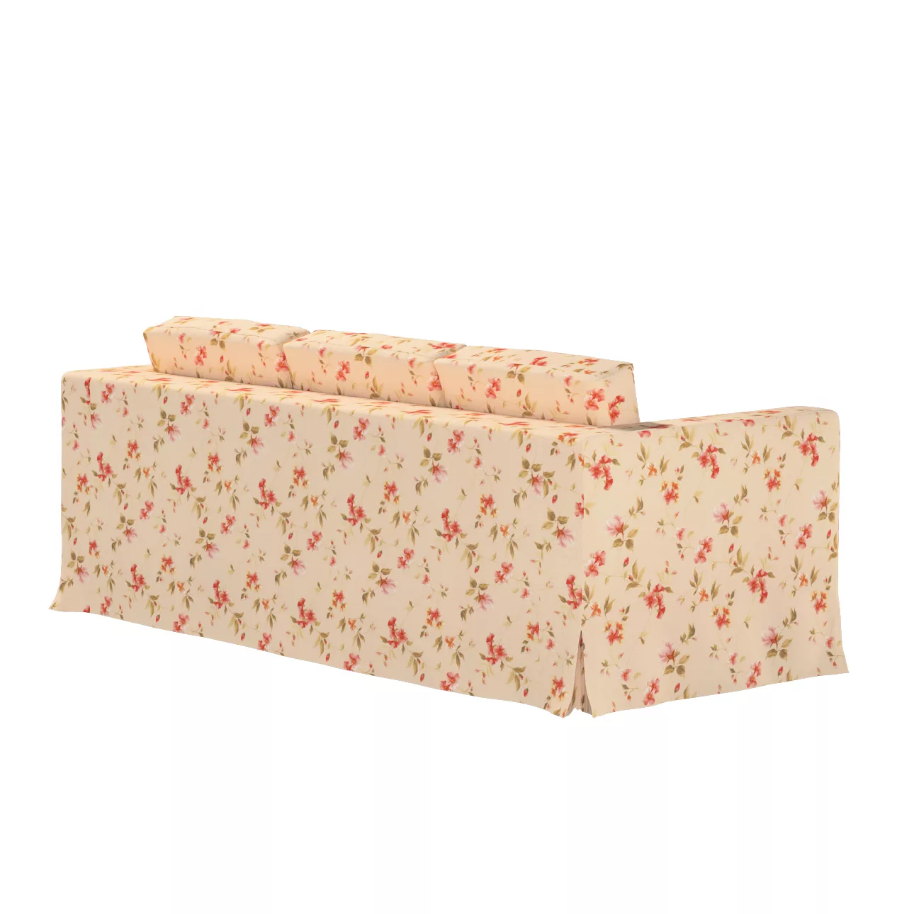 Bezug für Karlanda 3-Sitzer Sofa nicht ausklappbar, lang, creme-rosa, Bezug günstig online kaufen