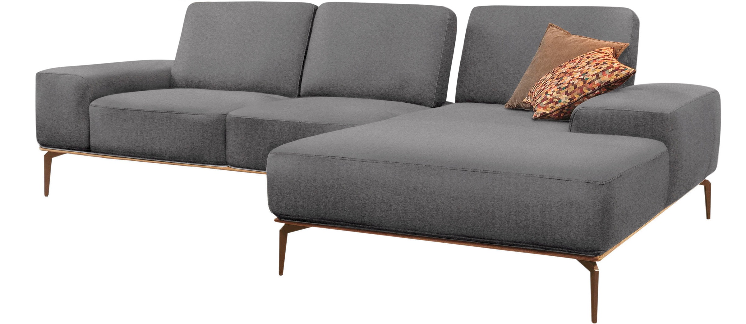 W.SCHILLIG Ecksofa "run, Designsofa mit tollem Sitzkomfort, bequem, L-Form" günstig online kaufen