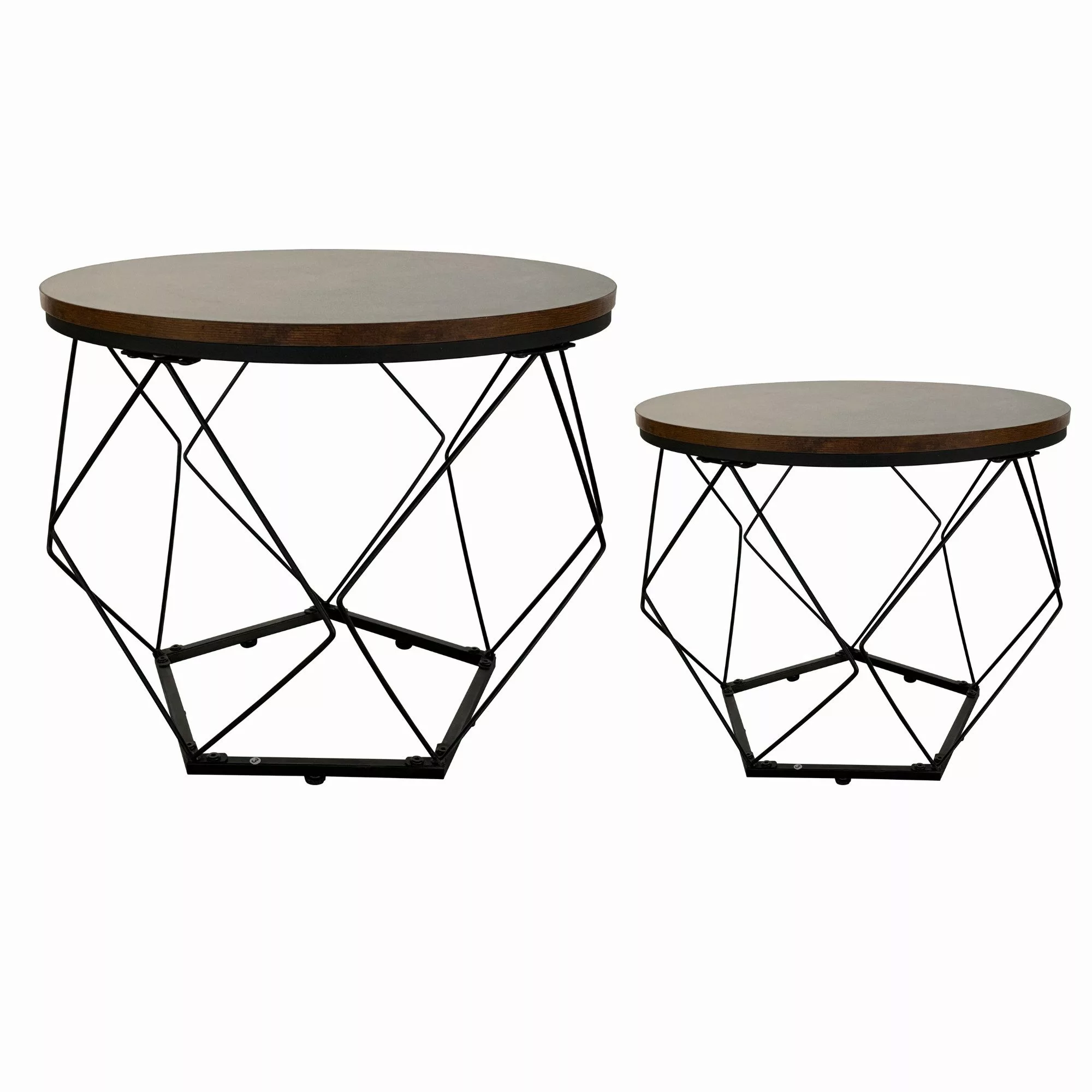 Home Collective Couchtisch Set, Wohnzimmertisch, Rund günstig online kaufen