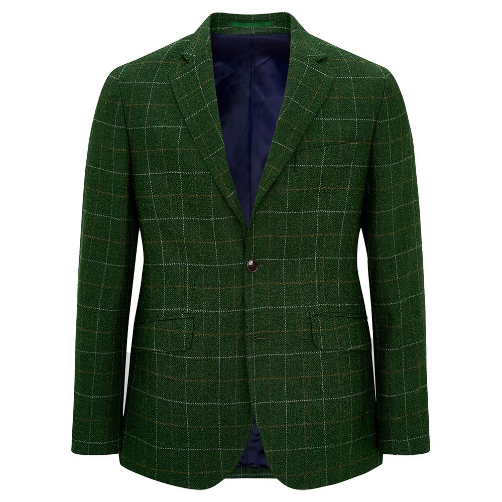 Hackett Green Tattersal Check Blazer 40 Green / Brown günstig online kaufen