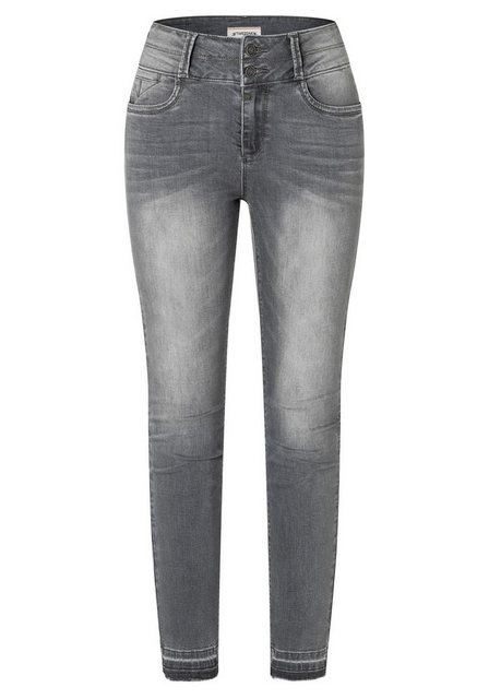 TIMEZONE Damen Jeans EnyaTZ Womenshape - Slim Fit - Blau - Grau günstig online kaufen