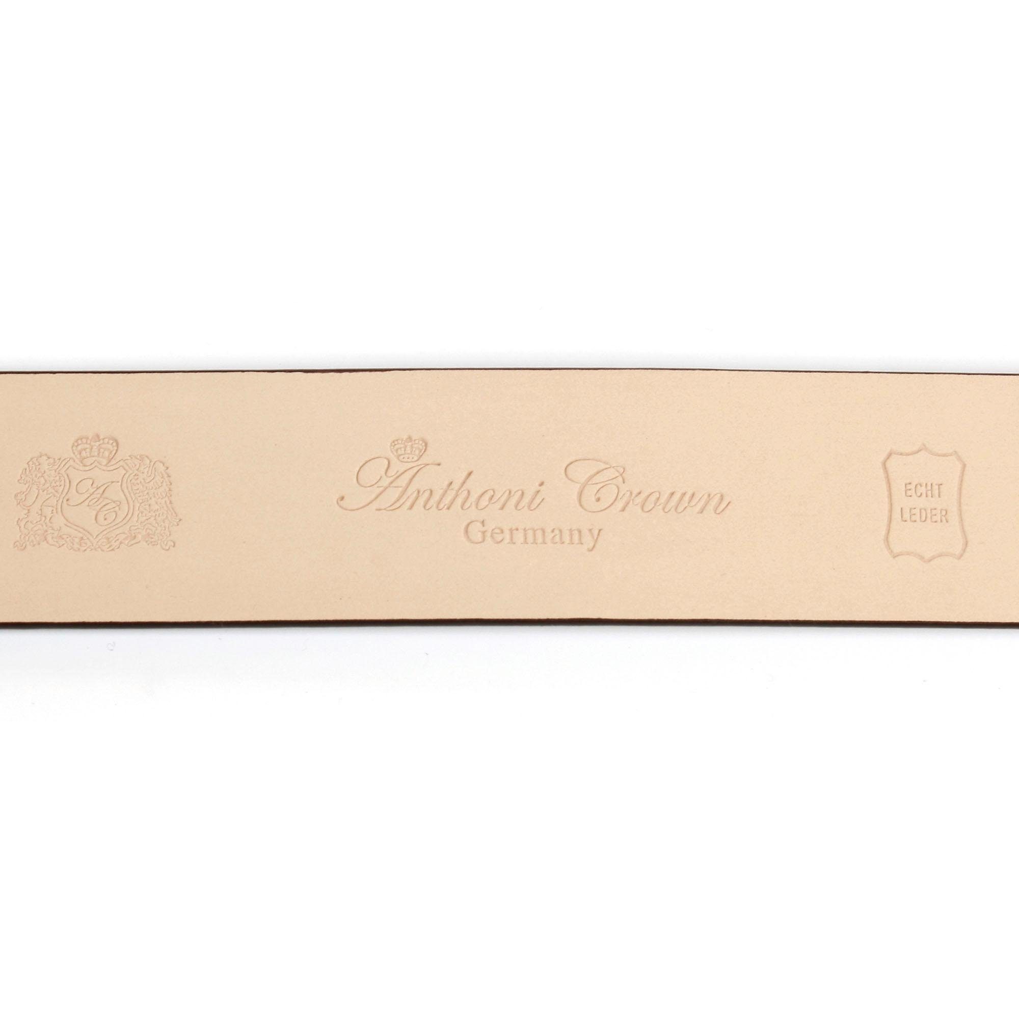 Anthoni Crown Ledergürtel, mit Designmuster in Dunkelblau günstig online kaufen