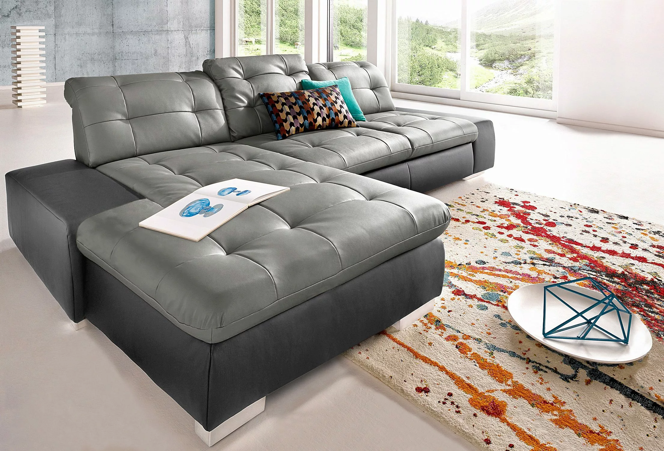 sit&more Ecksofa »Palomino L-Form«, wahlweise XL oder XXL und mit Bettfunkt günstig online kaufen