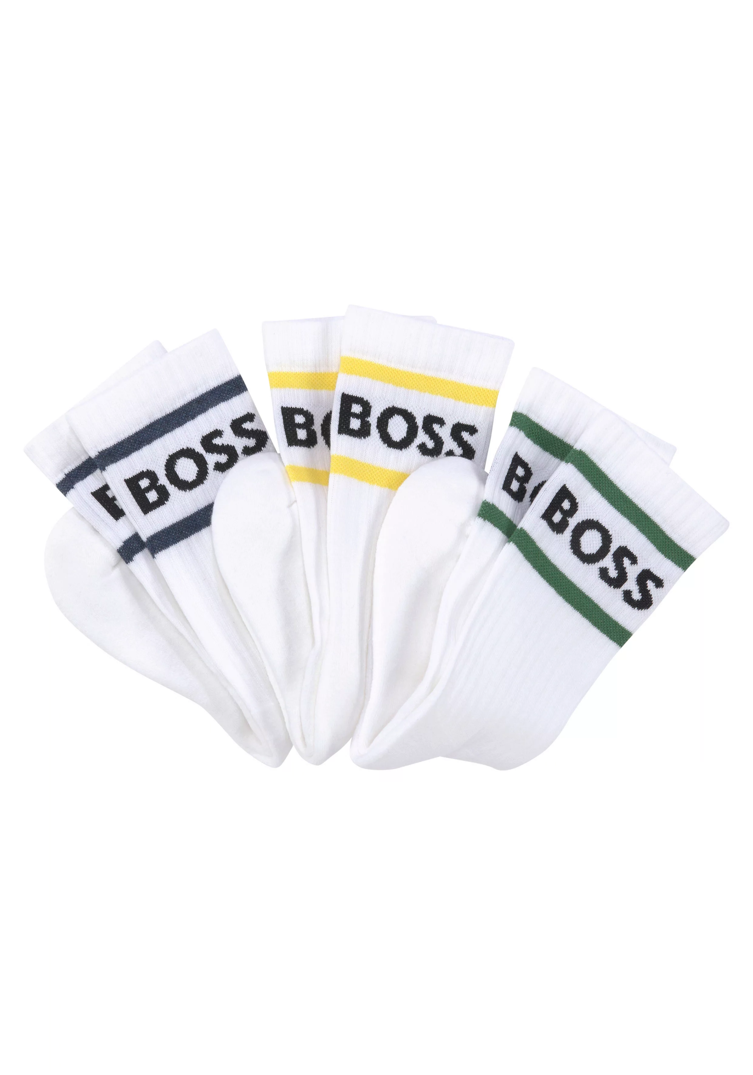 BOSS Socken "3P Rib Stripe CC", (Set, 3 Paar), mit sportlichen Streifen günstig online kaufen