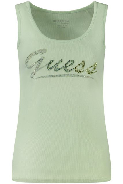 GUESS JEANS Blusenshirt Damen Tanktop: Breite Träger, Strass günstig online kaufen