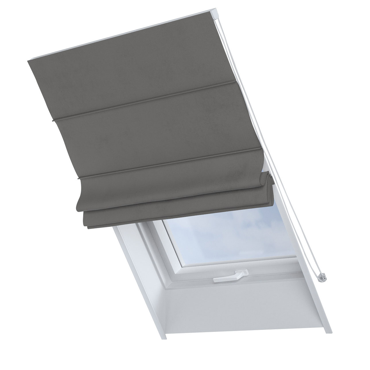 Dekoria Dachfenster-Raffrollo Rimini, beige-grau, 50 x 60 cm günstig online kaufen