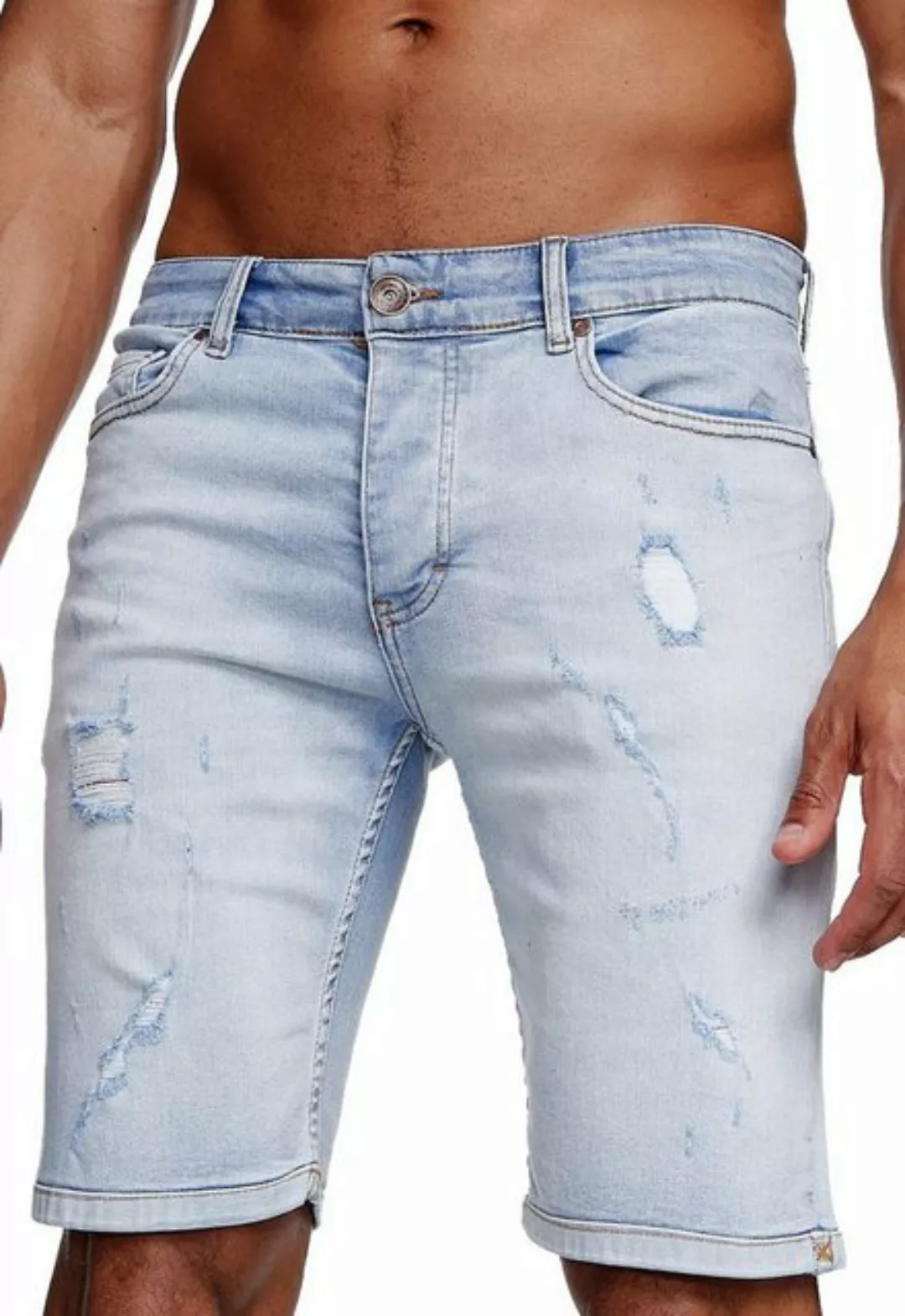 Reslad Jeansshorts Reslad Jeans Shorts Herren Kurze Hosen Sommer l Destroye günstig online kaufen