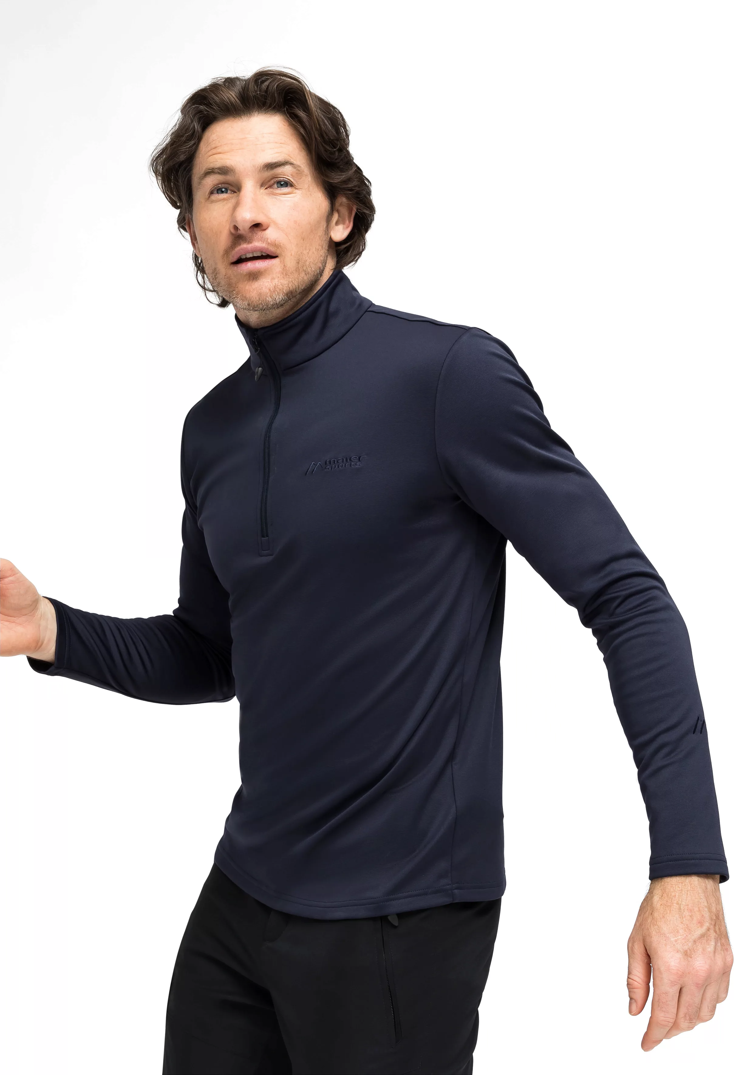 Maier Sports Fleecepullover "Felix", Herren Fleece, funktioneller Midlayer, günstig online kaufen