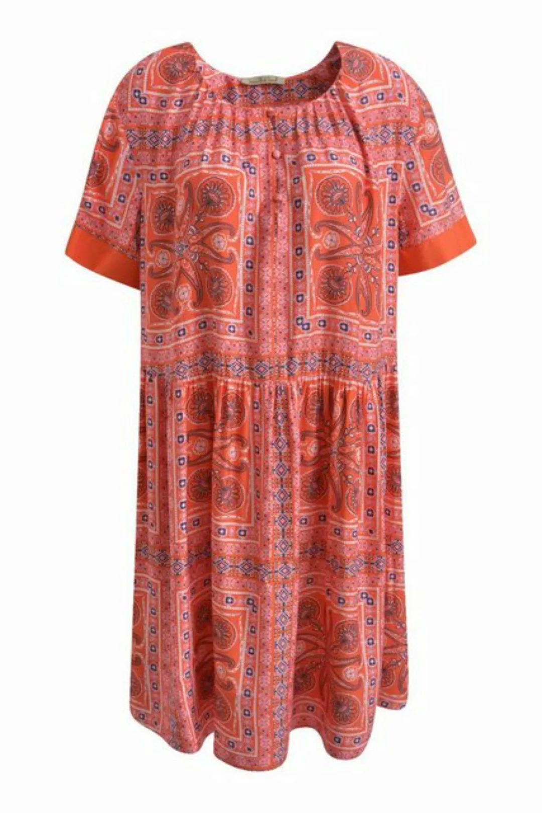 Smith & Soul Shirtkleid New Short Volant - flame orange print günstig online kaufen