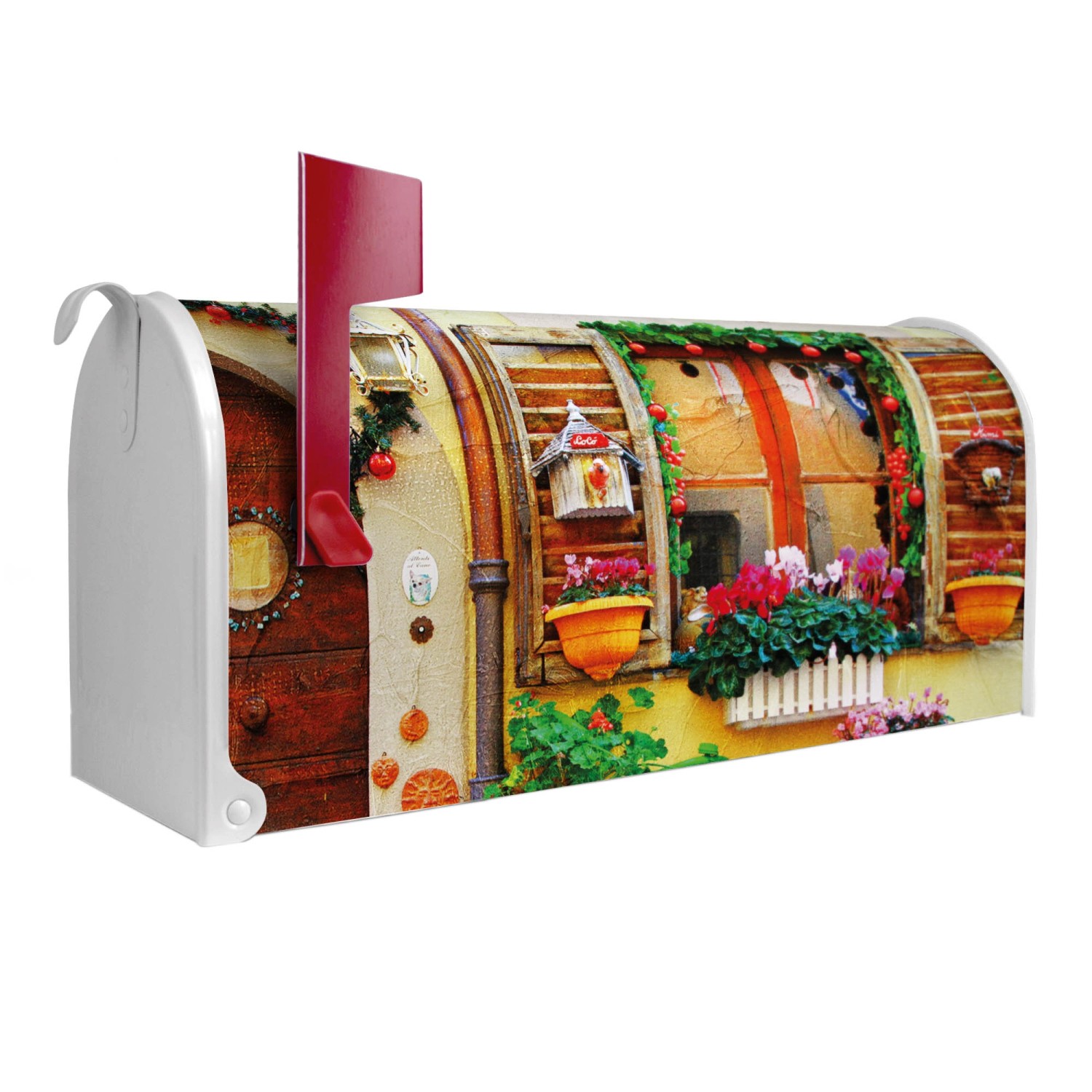 Banjado Amerikanischer Briefkasten Weiß 48x22x16cm US Mailbox Letterbox Pos günstig online kaufen