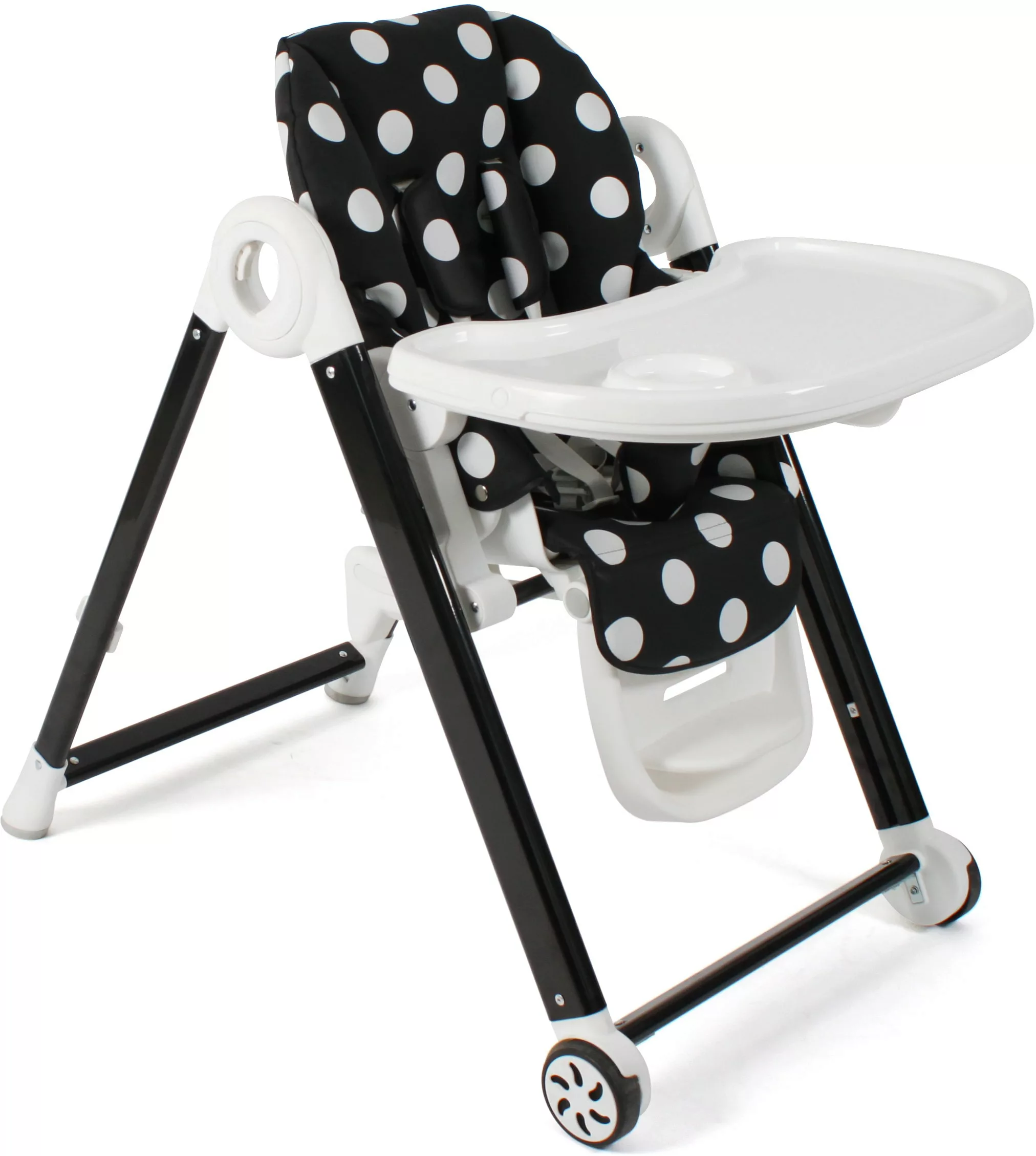 CHIC4BABY Hochstuhl »Aro, Dots black«, Kunstleder günstig online kaufen