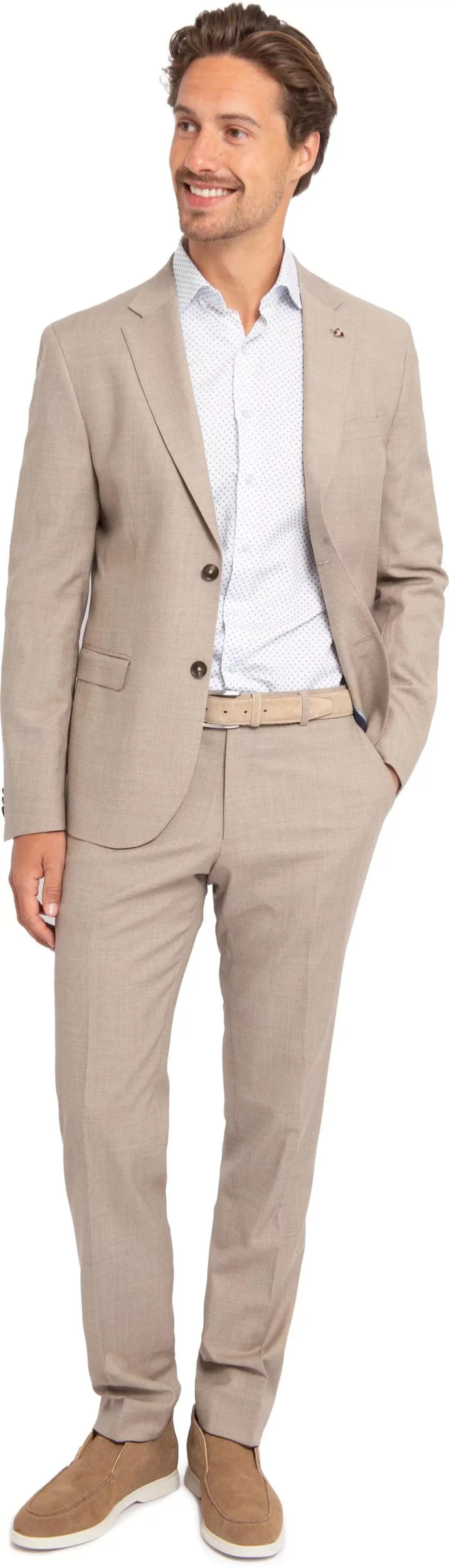 Suitable Strato Toulon Suit Wool Beige - Größe 50 günstig online kaufen