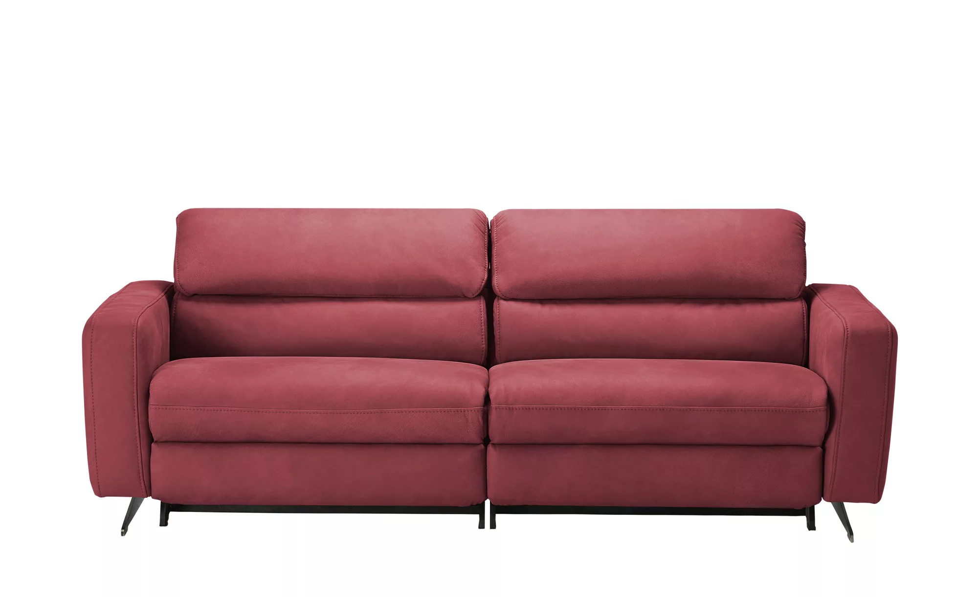 Hukla Ledersofa  Carisma ¦ rot ¦ Maße (cm): B: 218 H: 82 T: 96 Polstermöbel günstig online kaufen